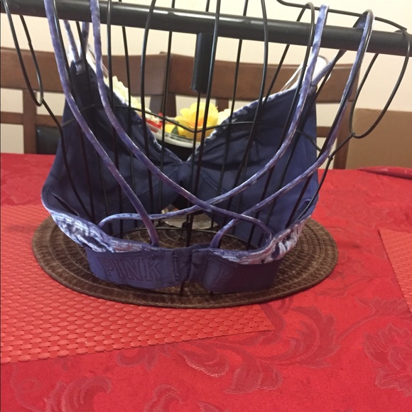 NWOT VSPINK BLUE VELVET BRALETTE SOLD - Picture 3 of 4